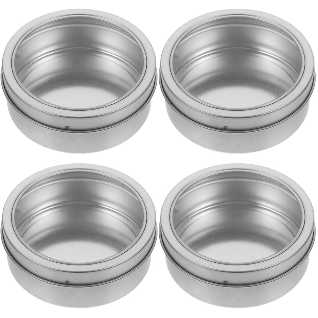 DOITOOL 4 Stück Magnetische Aufbewahrungsbox kann Kühlschrank Behälter für Gewürze Metallbehälter mi