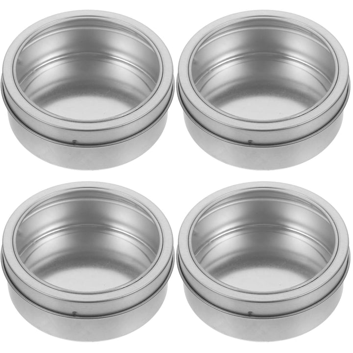 DOITOOL 4 Stück Magnetische Aufbewahrungsbox kann Kühlschrank Behälter für Gewürze Metallbehälter mi