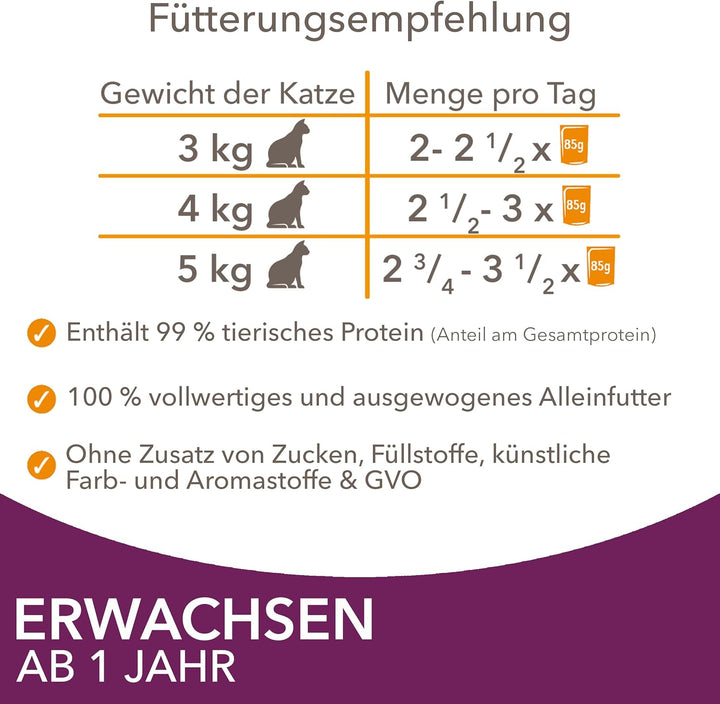 IAMS Delights Land & Sea Collection Katzenfutter Nass - Multipack mit Fleisch und Fisch Sorten in Sa