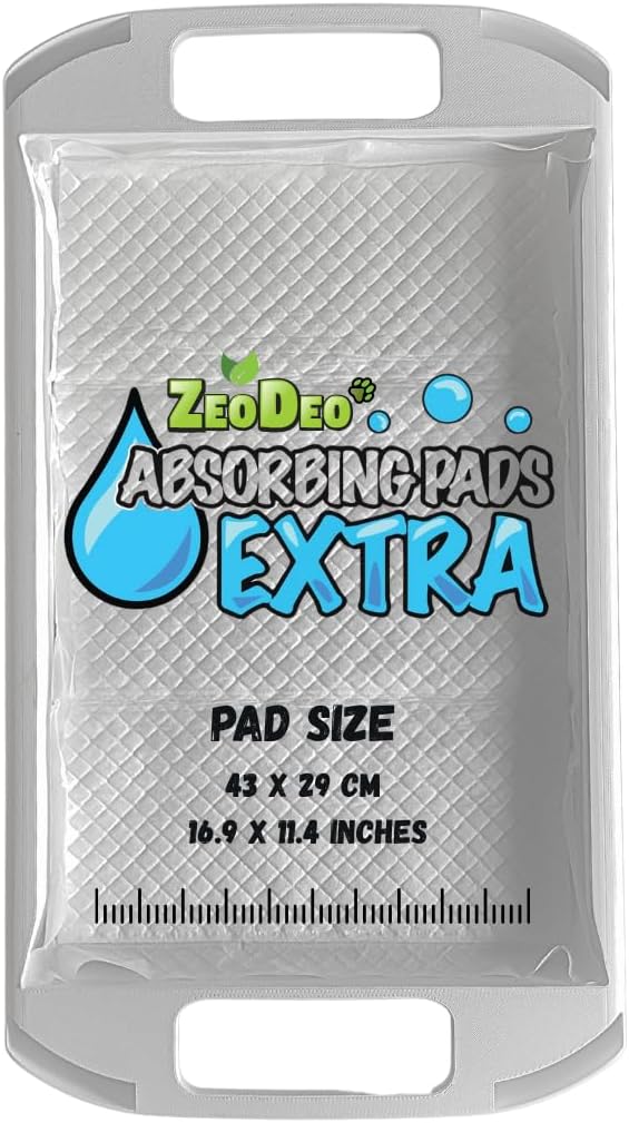 ZeoDeo 3.6 kg + 10 EXTRA Pads - Natürliche Zeolith-Katzenstreu-Pellets für Zweischicht-Katzenstreu-S