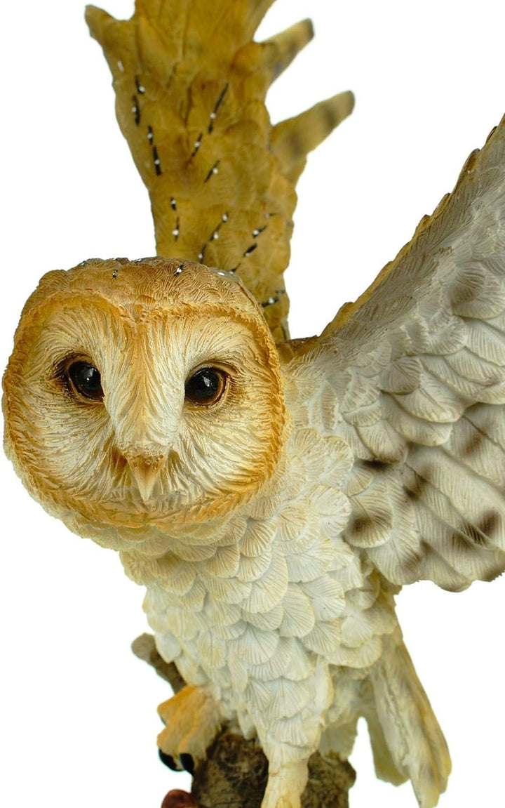 Joh. Vogler GmbH Grosse Schleiereule setzt zum Flug an 39 cm Uhu Eule Tierfigur bunt Vogel