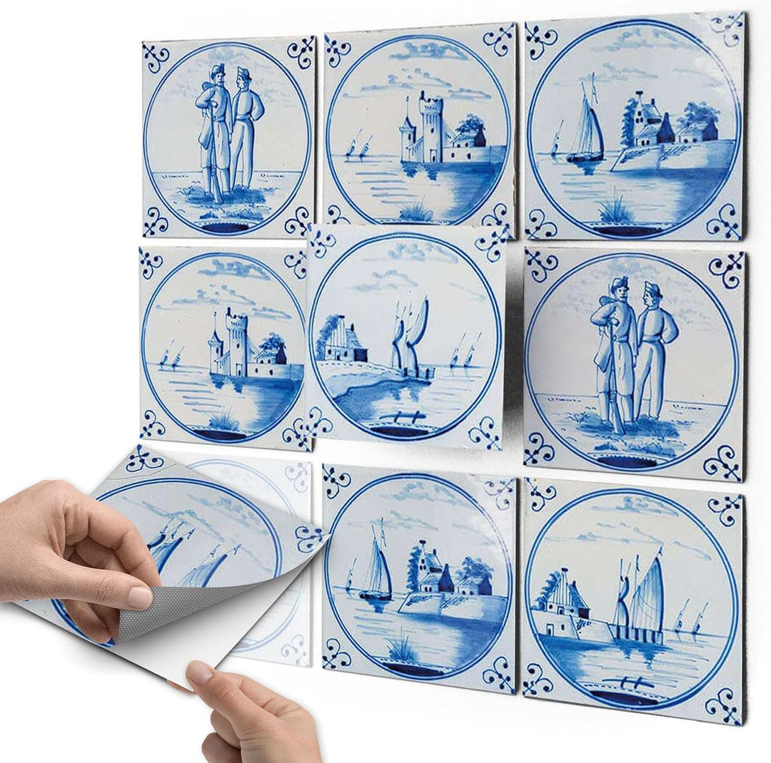 Fliesenfolie - Aufkleber für Wandfliesen von Küche u. Bad I selbstklebende Fliesen-Sticker - Kachela