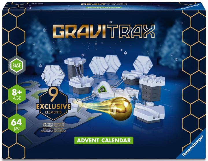 Ravensburger 24729 Adventskalender-Ideal für GraviTrax Anfänger und Fans, Konstruktionsspielzeug für