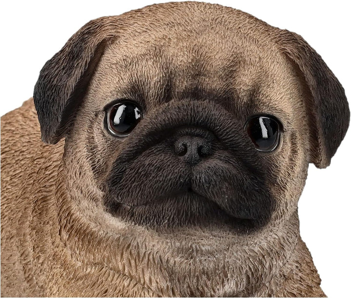 Pacific Giftware Mops Figur - Welpe liegend | Süsse Hundefigur