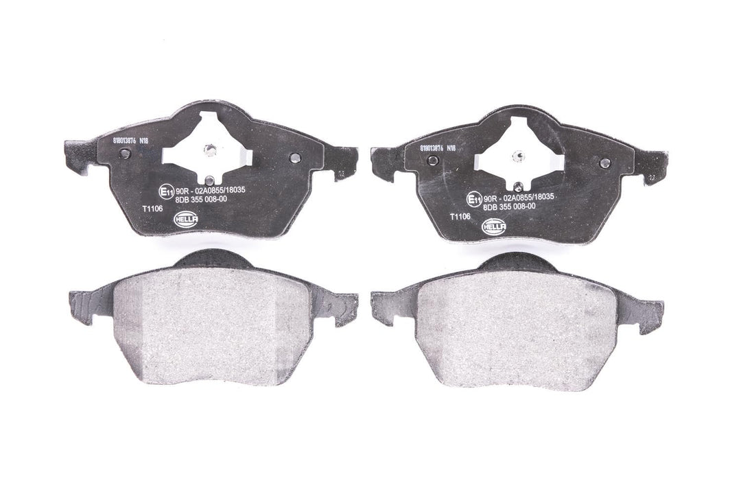 HELLA PAGID 8DB 355 008-001 Bremsbelagsatz - T1106 - Dicke/Stärke: 19.7mm - Bremssystem: Teves - nic
