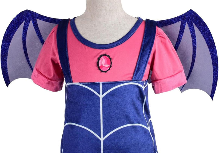 Lito Angels Kostüm Kleid Verkleidung für Kleinkind Mädchen mit Fledermausflügel Haarreifen und Flüge