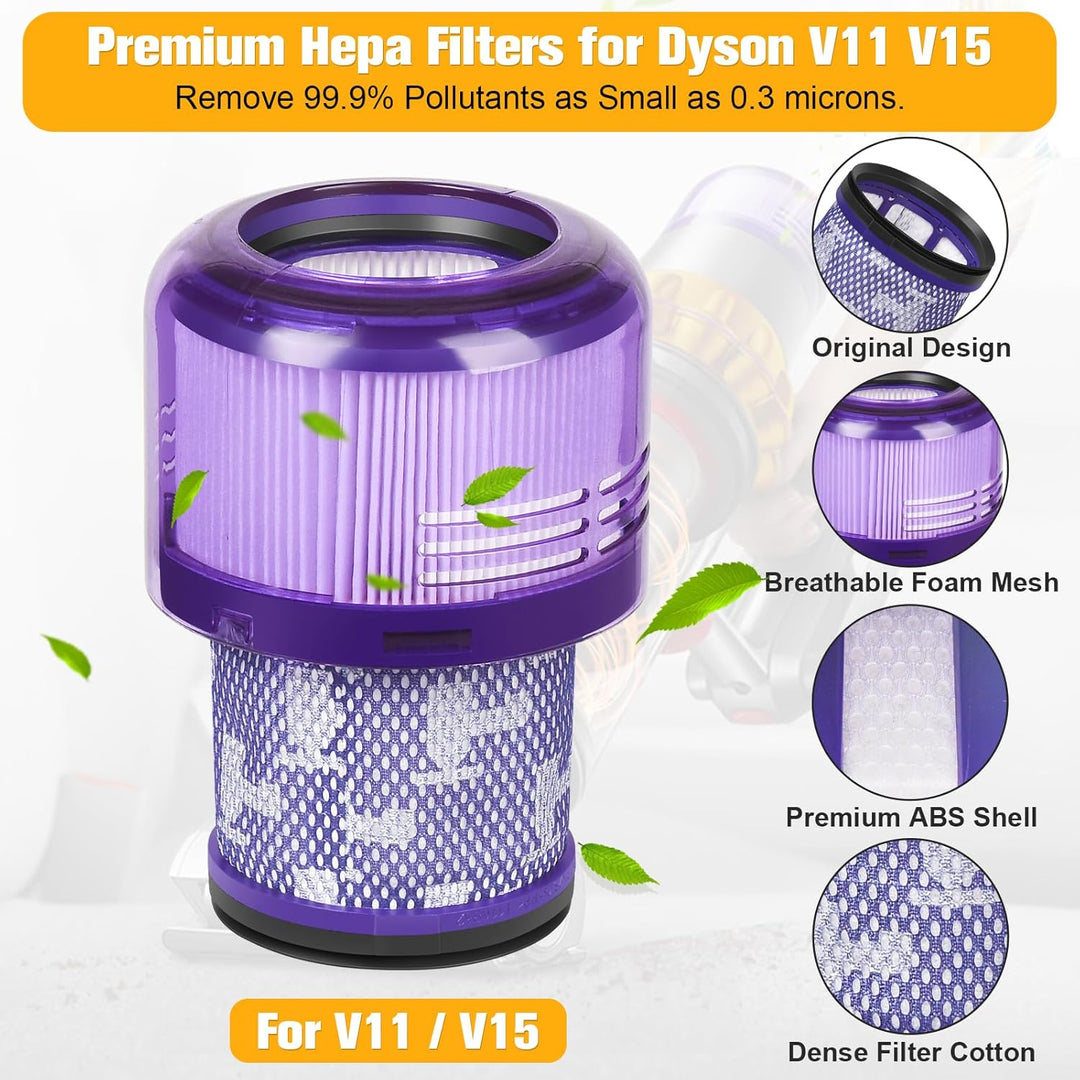 RUKHOOL Staubbehälter für Dyson V11 V15 Behälter Filter Ersatzteile SV14 SV17 SV15 SV22 SV28 Zubehör