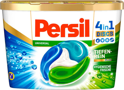 Persil Tiefenrein 4in1 DISCS 64 WL (4 x 16 Waschladungen), Universal Waschmittel mit Tiefenrein Tech