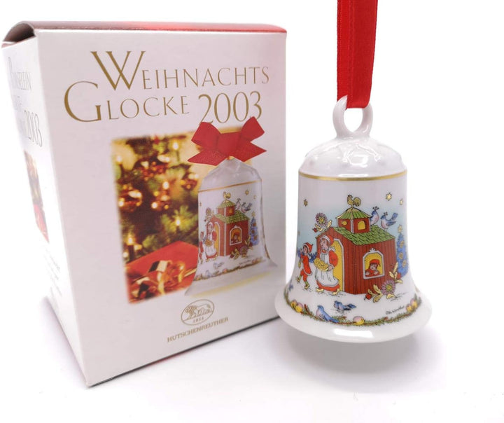 Hutschenreuther Porzellanglocke Weihnachtsglocke 2003 OVP