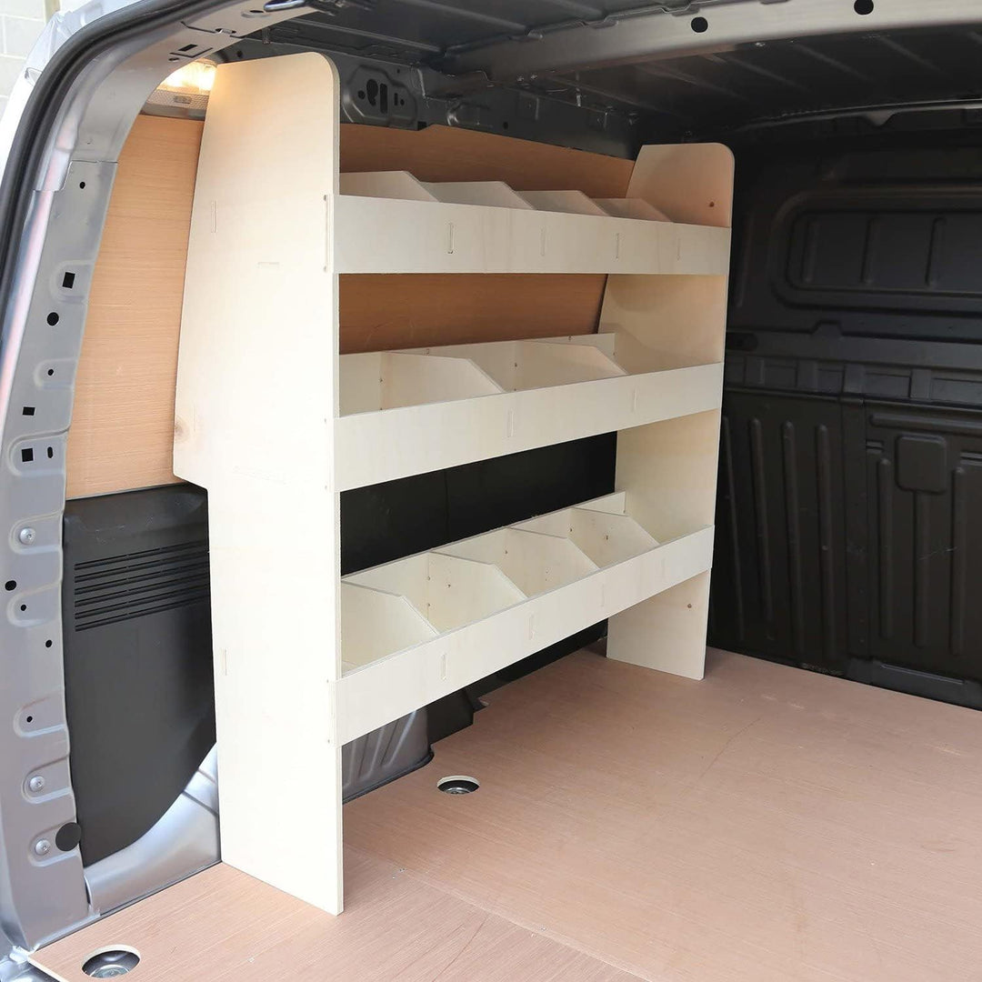 Vanify - Kompatibel mit Peugeot Partner L1 (Standard) 2019+ Fahrzeugeinrichtung Fahrzeugregale, dopp