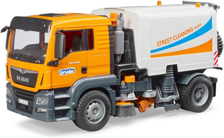 bruder 03780 - Man TGS LKW Strassenreinigung - 1:16 Kehrmaschine Reinigungs-Fahrzeug Kommunalarbeite
