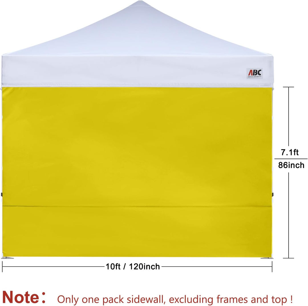 ABCCANOPY Nur Seitenwand Gelb 10X10, Gelb 10X10