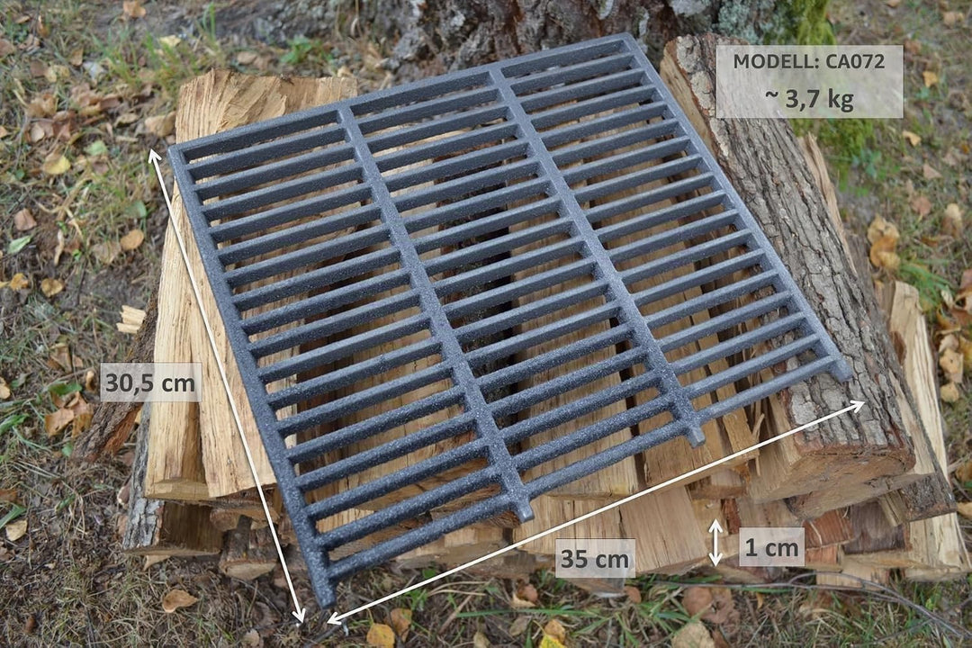 SEZAM 35 x 30,5 cm Gussrost Ofenrost Ascherost Gussrost verschiedene Durchmesser, Kaminrost passend