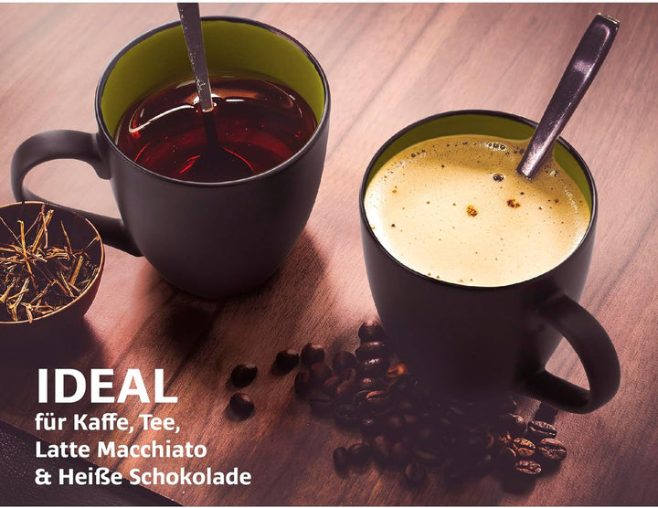 MIAMIO - 6 x 350 ml Kaffeetassen/Kaffeebecher Set - Tassen Set 6er Modern - Le Papillon Kollektion (