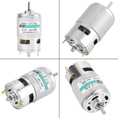 DC-Motor mit hoher Geschwindigkeit und geringem Geräuschpegel von XD-775 12 V/24 V, permanenter Magn