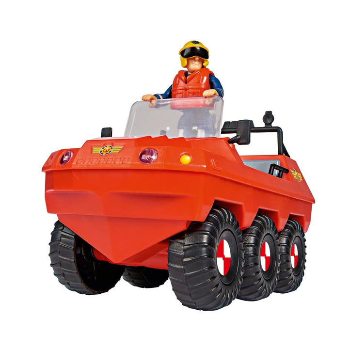 SIMBA 109251051038 Feuerwehrmann Sam Hydrus Mit Figur 20 cm Offizielles lizensiertes Feuerwehrfahrze