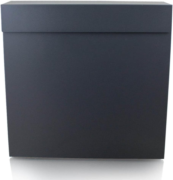 BITUXX® Wandbriefkasten 17373 Briefkasten Postkasten Mailbox Letterbox mit Zeitungsfach Dunkelgrau