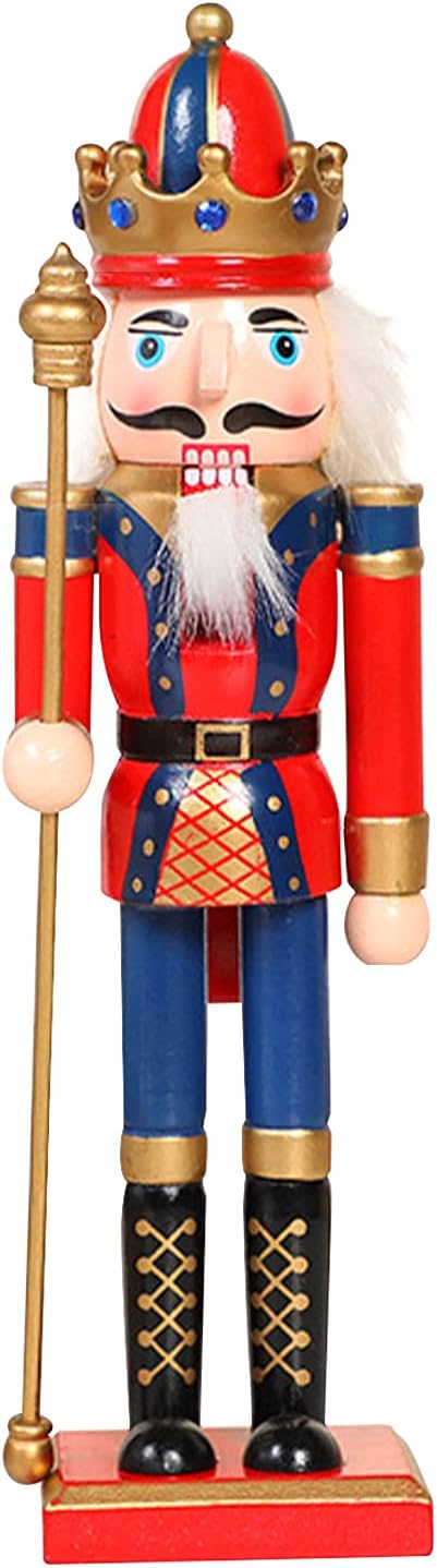 Nussknacker Weihnachtsschmuck, 30cm/11,8 Zoll Nussknacker Soldat Holz Nussknacker König Soldat Figur