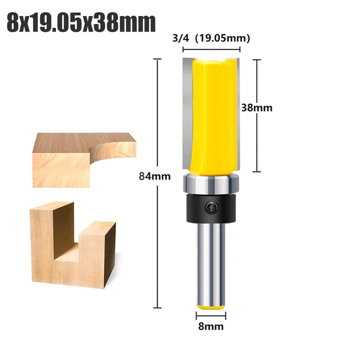 Kopierfräser Bündigfräser Kugellager 8mm Schaft Nutenfräser Oberfräse Schaftfräser Holzfräser Nutfrä