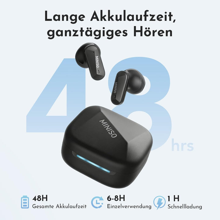 MINISO MS119 KI Übersetzer Kopfhörer, 3-in-1 Übersetzungskopfhörer in Echtzeit, 165 Sprachen &amp; 9 Übe