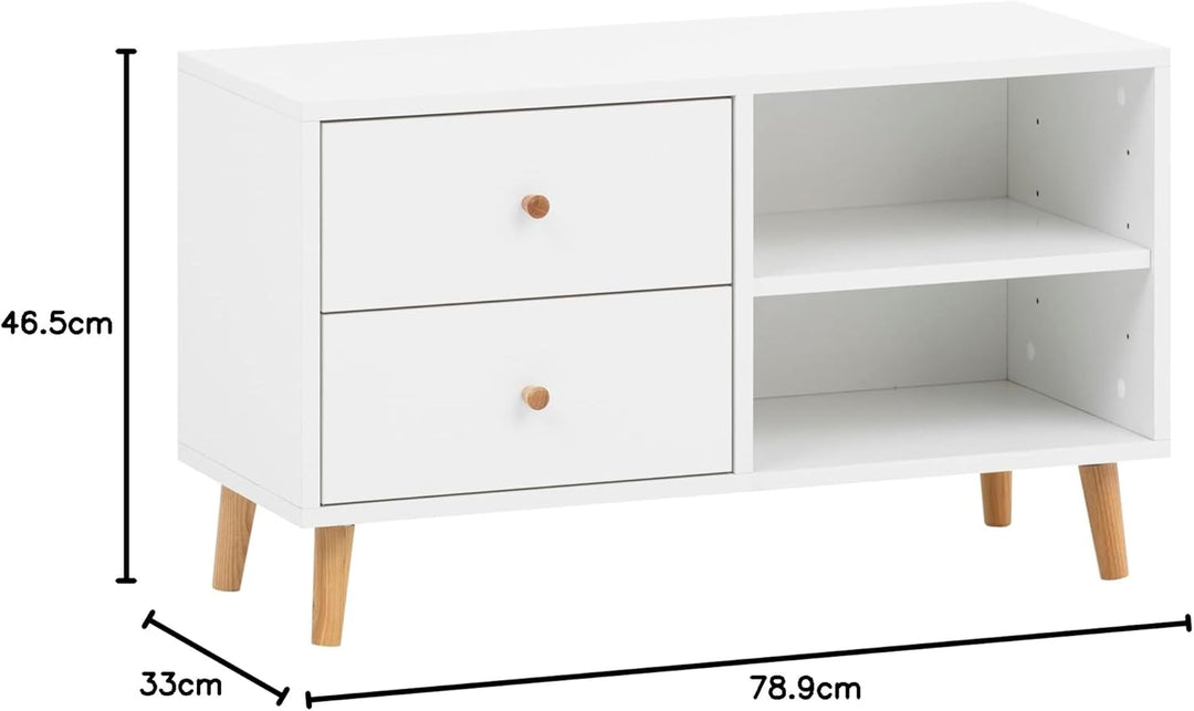 Schildmeyer Bjarne Badbank Flurbank 158504, weiss matt, 78,9 x 33 x 46,5 cm, Weiß Matt