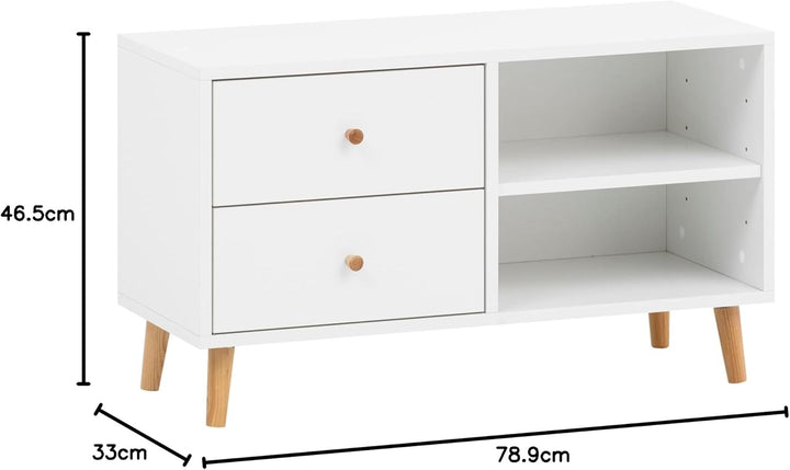 Schildmeyer Bjarne Badbank Flurbank 158504, weiss matt, 78,9 x 33 x 46,5 cm, Weiß Matt