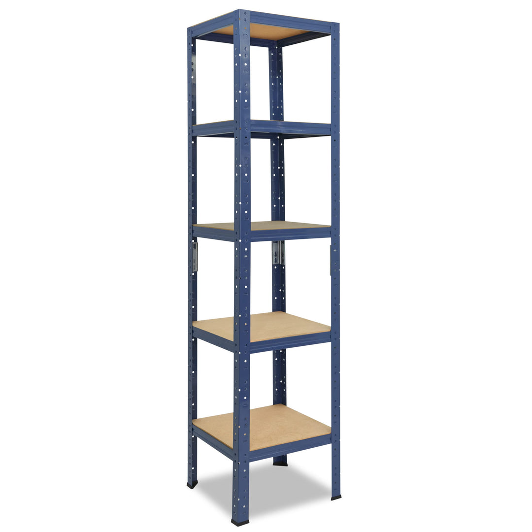 shelfplaza® 200x50x50cm Home Schwerlastregal blau/Metallregal mit 5 Böden/Kellerregal Metall, Garage