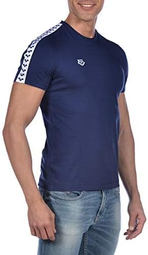 ARENA Unisex Herren T-Shirt Team Stripe T-Shirt (1er Pack) M Marineblau, Weiss, Marineblau, M Marine