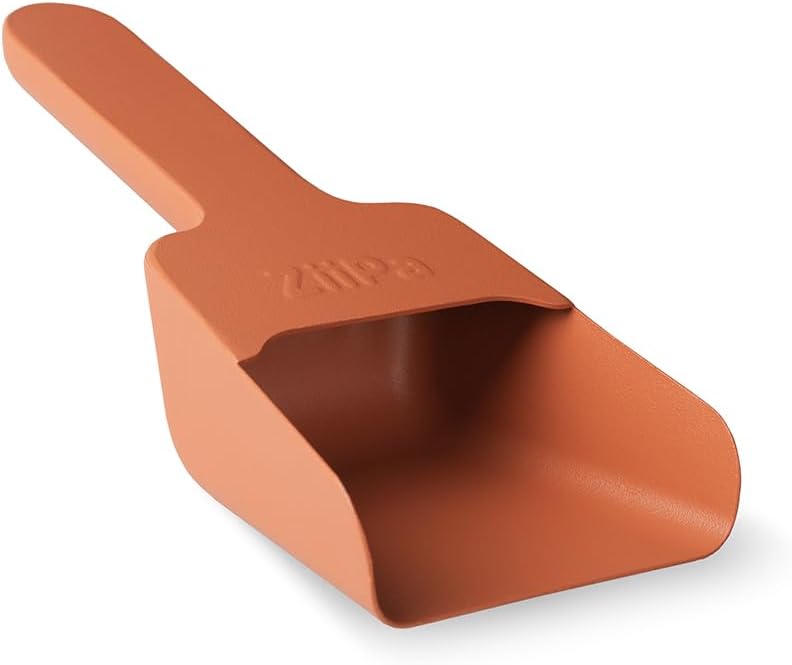ZiiPa • Pelletschaufel • Melfa • Robust • pulverbeschichteter Stahl • Ergonomischer Griff Terrakotta
