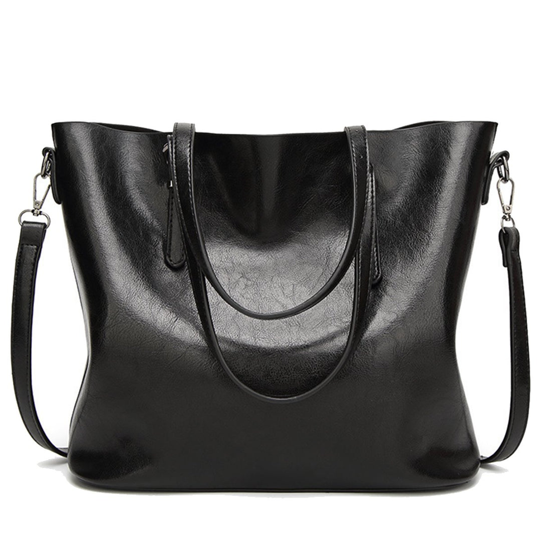 Coolives Damen Tote Shopper Tasche Schultertasche mit Schultergurt Umhängetasche Handtasche aus PU-L