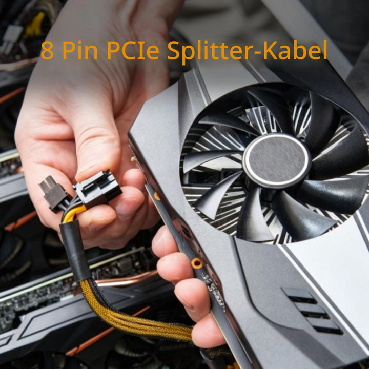 COMeap 8-Pin PCIe Splitter Kabel – GPU VGA PCIe Female auf Dual 8-Pin (6+2) Male PCIe Power Adapter