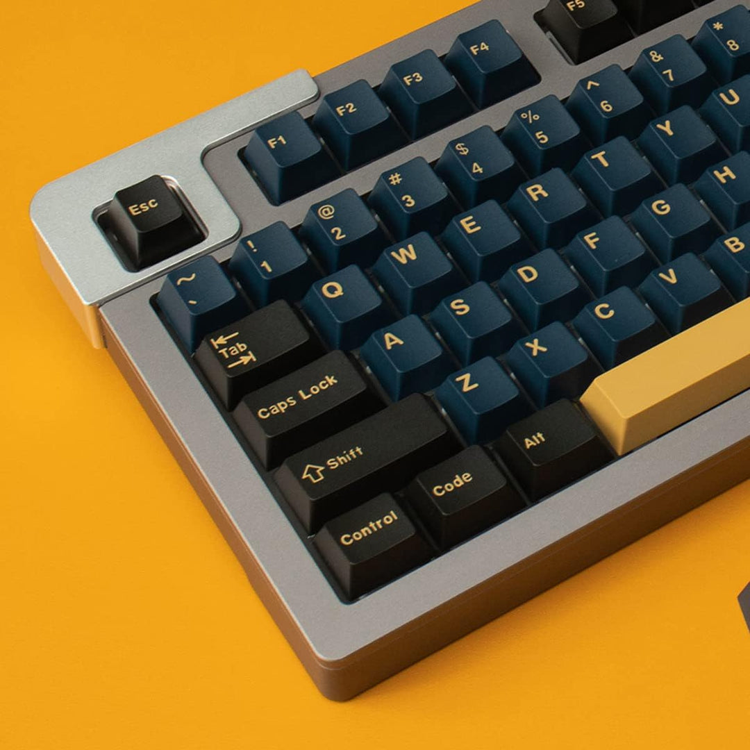 Double Shot Keycaps 169 Keys Cherry Profile Blue Samurai Keycap Set mit 7u/6.25u Leertaste für ANSI/