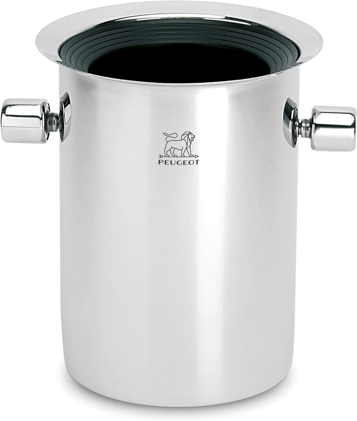 Peugeot Flaschenkühler mit Kühlakkus, Für Sekt- und Weinflaschen, Höhe: 19 cm, Edelstahl, 220068, Ed