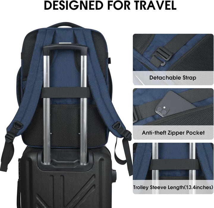 WANDF Handgepäck Rucksack 55x40x20cm / 45x36x20cm für Easyjet Airlines, Untersitz-Reise-Handgepäck-T