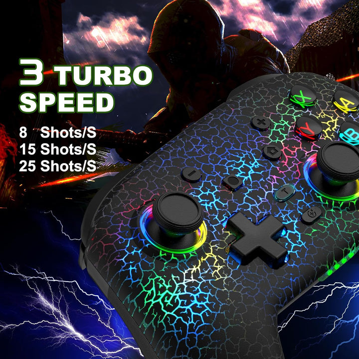 Joso Wireless Controller für PC/Switch/PS4/PS3, Smartphone Controller für iPhone/Android Unterstützt