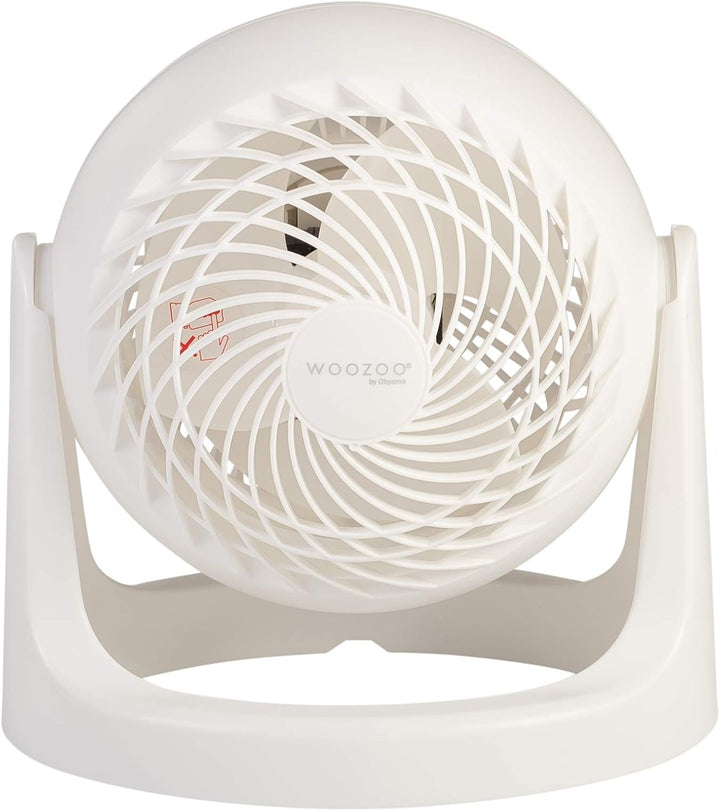 Iris Ohyama Woozoo, Leiser, leistungsstarker & tragbarer Tischventilator, 13m², Reichweite 12m, Vert