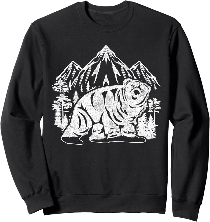 Outdoor Braunbär Wald Tier Grizzlybär Natur Bär Sweatshirt