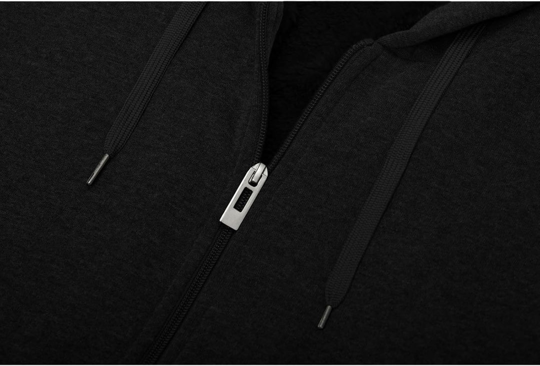 SwissWell Hoodie Herren Reissverschluss Sweatjacke Fleece Kapuzenjacke XXL 1712-dunkelgrau, XXL 1712