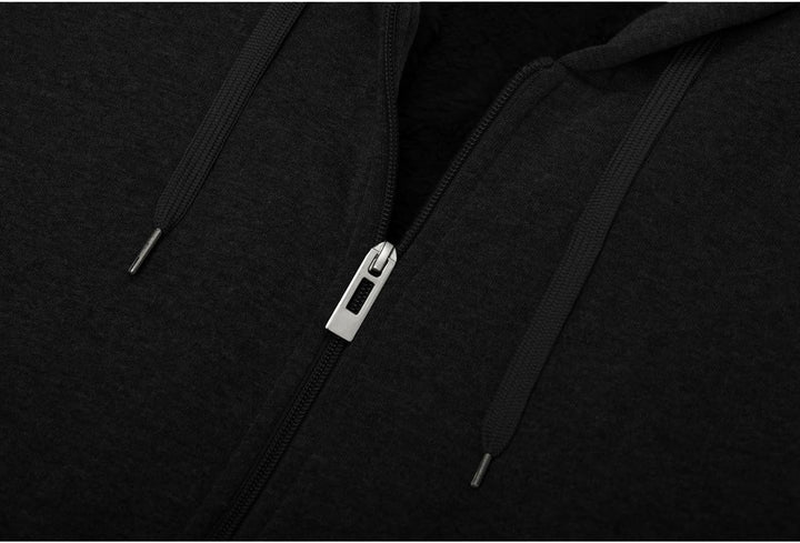 SwissWell Hoodie Herren Reissverschluss Sweatjacke Fleece Kapuzenjacke XXL 1712-dunkelgrau, XXL 1712