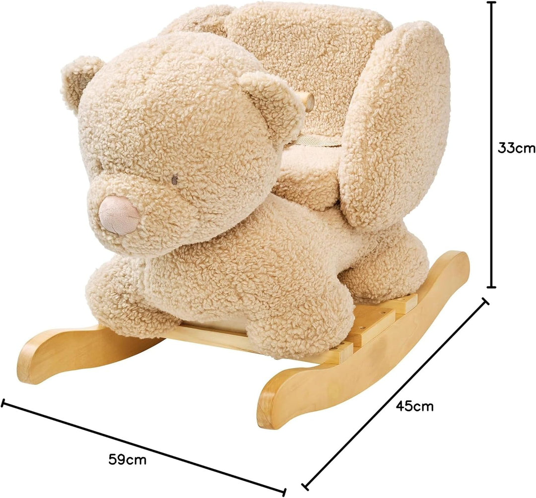 Nattou Rocking Toy Bear Teddy, 59 cm, Teddy Brown