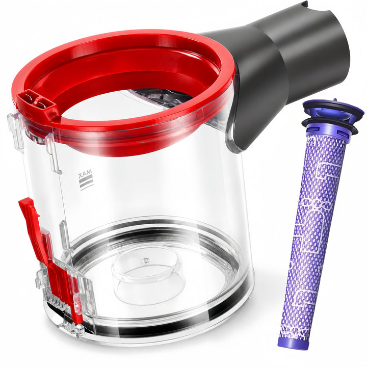 Verbesserter Staubbehälter Ersatz für Dyson V7 V8 SV10 SV11 Staubsauger – 0,54 l grosser Schmutzkani