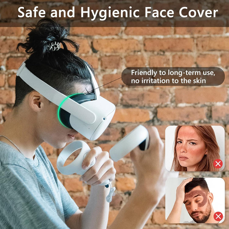 Geekria Facial Interface Bracket & Face Cover Kompatibel mit Oculus/Meta Quest 2, Anti-Light Leakage