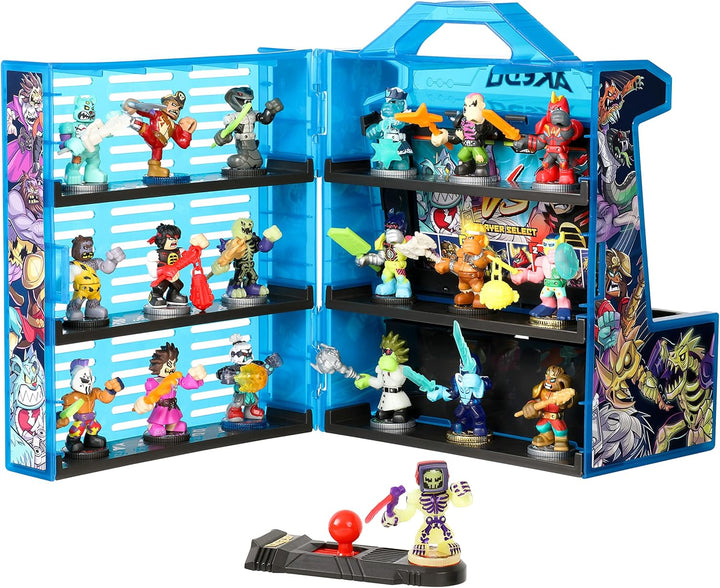 Akedo 14241 Ultimate Arcade Warriors Collector Case Mini Battling Action Figures Ready, Fight, Split