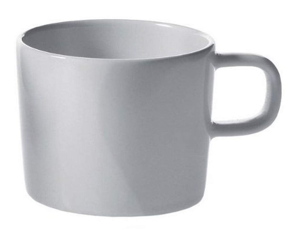 Alessi "Platebowlcup", 4 Stück Mokka-Obertasse, Weiss Mokka-Tasse, Mokka-Tasse