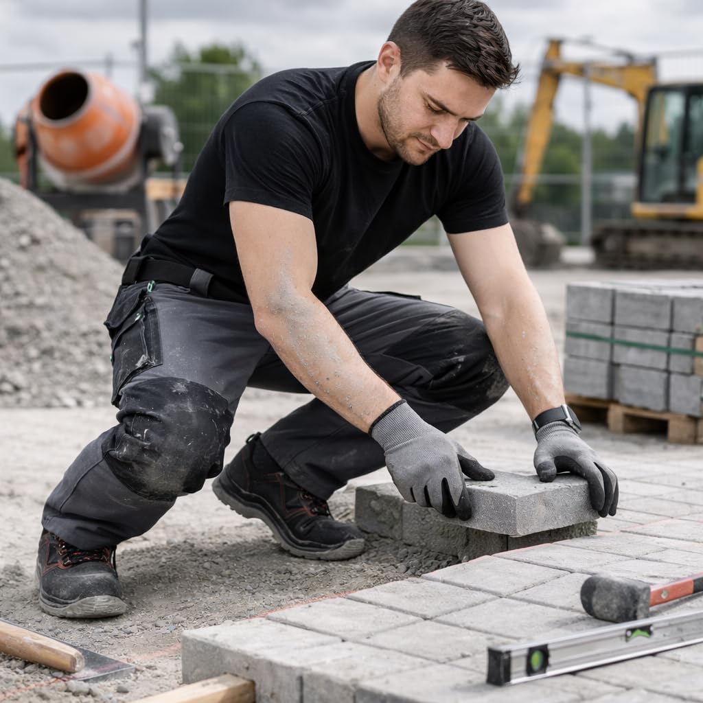 BWOLF Brave Arbeitshosen Männer Arbeitshose Herren Arbeitshose mit multifunktionalen Seitentaschen,