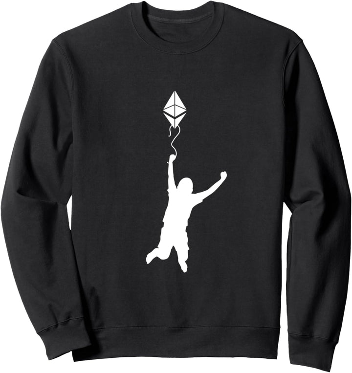 Junge mit ETH-Ballon Kryptowährung ETH Crypto ETH Sweatshirt