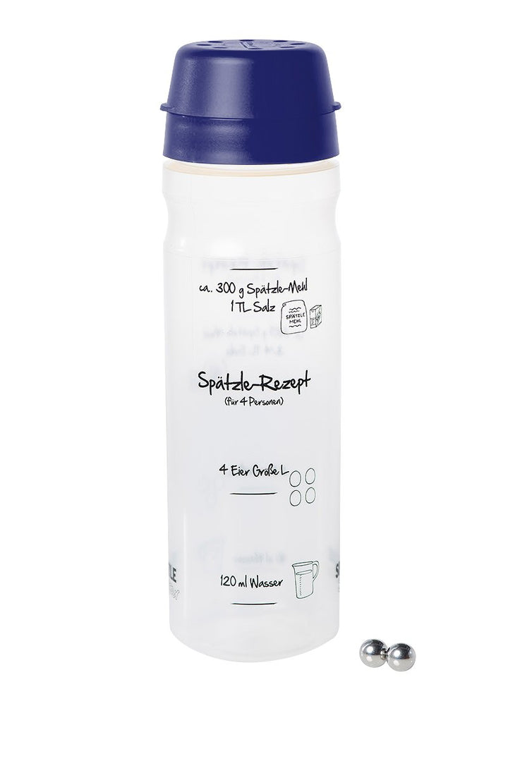 Das Original Spätzle-Shaker für 4 Portionen 875ml dunkelblau Selbstgemachte Spätzle mit unserem Spät