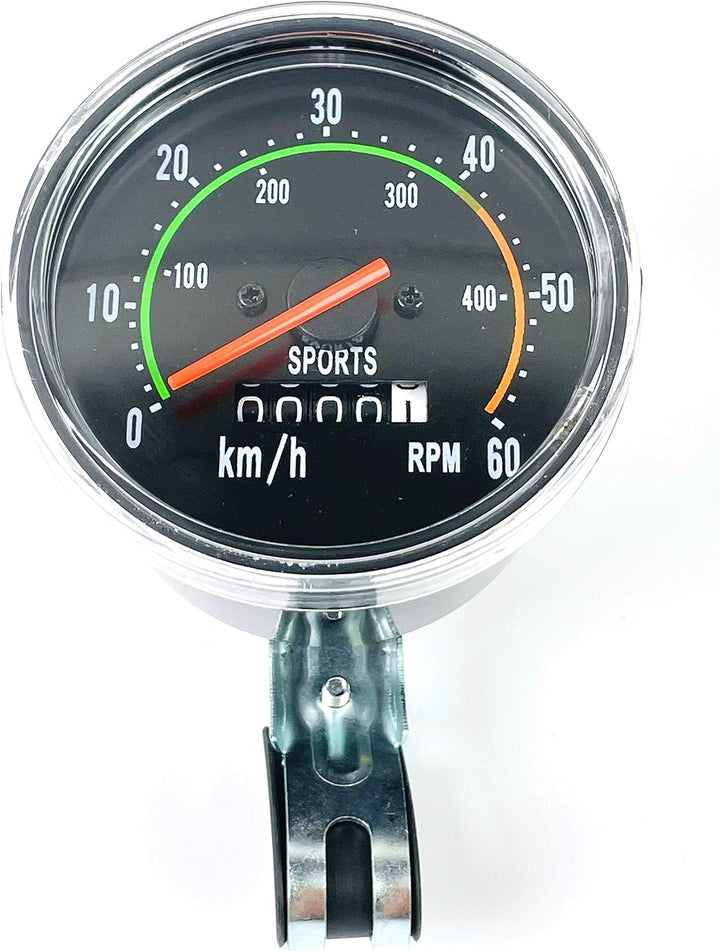 - Retro Look Analog Manuel Tachometer Fahrradcomputer Tacho Geschwindigkeitsmesser Kilometerzähler F