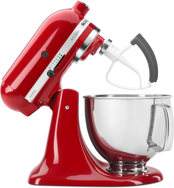 KitchenAid KFE5T Kippkopf Flex Edge Schlägel, Weiss Weiss/Opulenter Garten 4.5/5 Quart, Weiss/Opulen