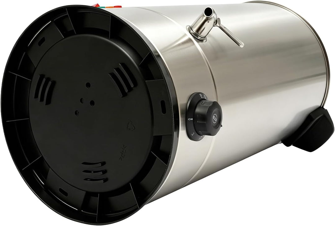 Kazafa 1800W 220V 15L Elektrischer Wachsschmelztopf mit Deckel, Wasserhahn | Automatische Abschaltfu